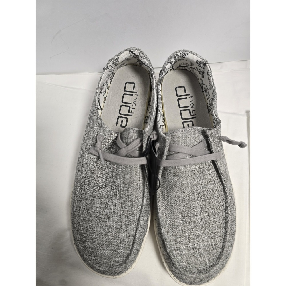 Hey Dude Women's‎ Wendy   Linen Iron  Slip On Comfort Shoes Sz 9 NEW